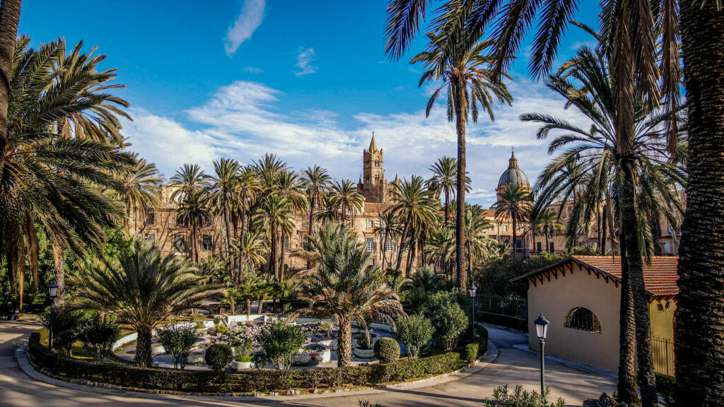 Palermo Fototour: Die Kathedrale aus Sich der Villa Bonanno